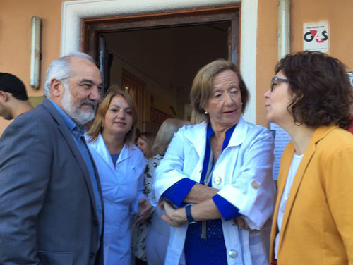 Ministra Muñoz junto a Wilson Netto y Rosita Ángelo
