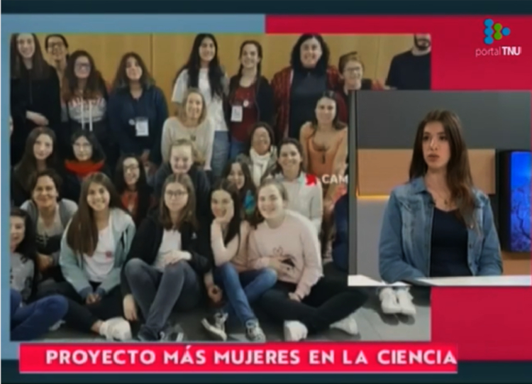 Captura de pantalla de nota en la televisión