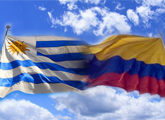 Uruguay-Colombia banderas